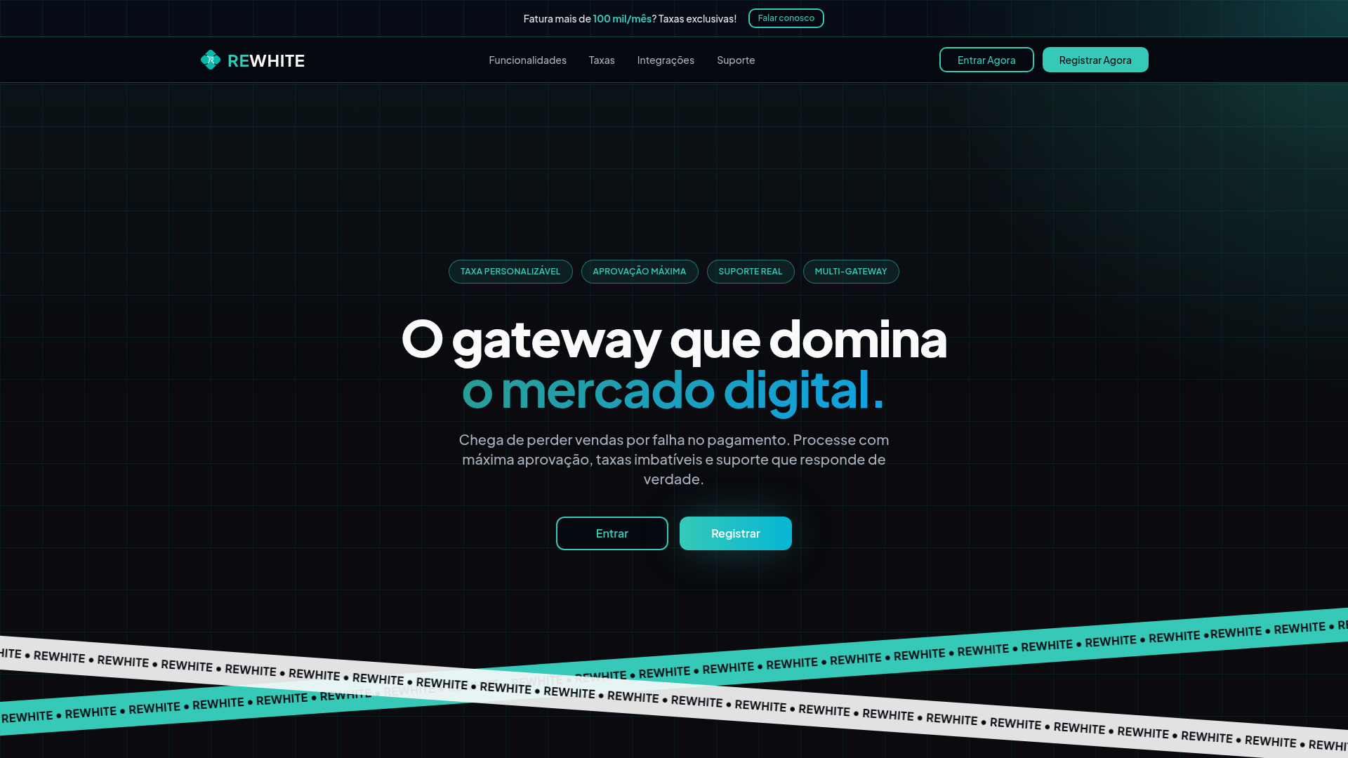 Rewhite Pay — Fintech e gateway de pagamento